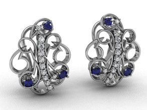 earrings stones jewelry 3d model various models 3d print model - Mito3D