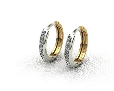 earrings stones jewelry engagement gold luxury precious romance printable platinum rings jewel brilliant gem shining 3d print model - Mito3D