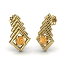 earrings t00693 jewelry gold jewel jewellery gem 3d print model - Mito3D