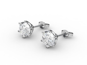 pendientes estilo de tiffany diamantes la joyería arete el diamante oro aretes joya las perlas plata los compromiso anillos anillo boda silvergem cad carácter humanos ropa 3d print model - Mito3D