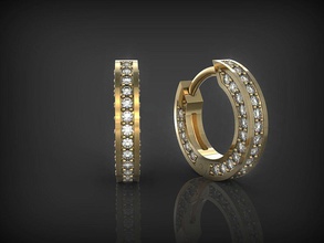 earrings wheels 03 jewelry earring ring jewel jewellery silver printable wedding engagement gem gemstone gold platinum fashion beauty brilliant 3d print model - Mito3D