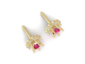 earrings women 1460 jewelry fashion accessories gold diamond man men woman unisex design fengshui 3d print model - Mito3D
