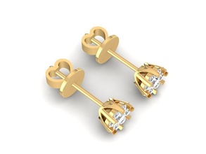 earrings women 1462 jewelry fashion accessories gold diamond man men woman unisex design fengshui 3d print model - Mito3D
