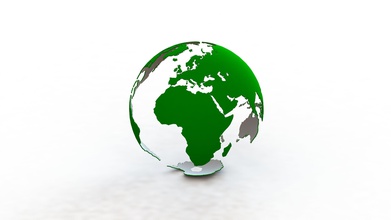 terra globo mondo pianeta carta geografica continenti europa asia africa america astronomia geografia sfera continente sferica palla forma cartografia scienza fisica 3d print model - Mito3D