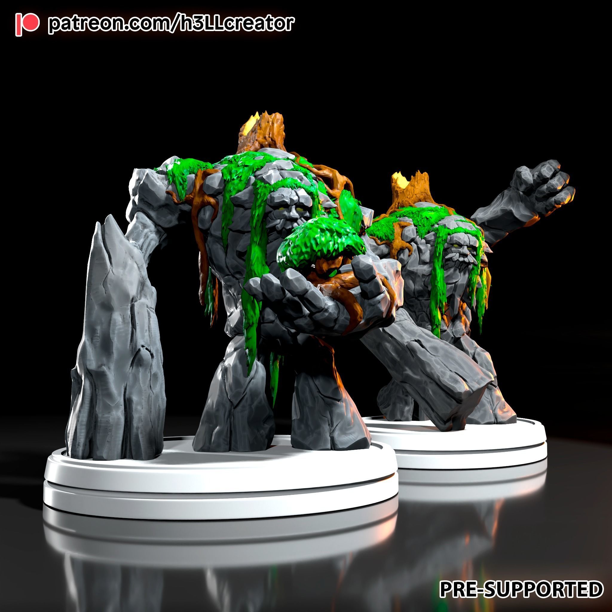 earth elemental stone golem miniature dnd tabletop dnd5e fantasy art sculptures 3D print model - Mito3D