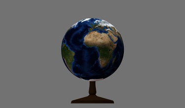 dünya küre 3d model rahatlama minyatür manzara arazi gezegen ev dekor 3d print model - Mito3D