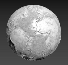 erde mond mars terre lune planet planeten wissenschaft platz astronomie physik drucken druckbar 3d print model - Mito3D