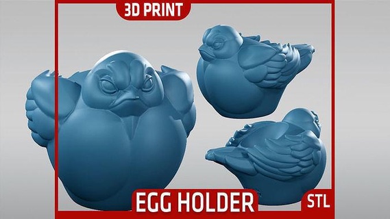 easter bird - egg holder candle stl happyeaster accessories eagle garden stand creative chick awards sparrow present holiday attribution decoration cute storage wings house decor 3d print model - Mito3D