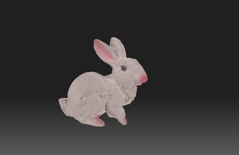 Pascua Resurrección conejito liebre 3dmodel 3dprint Conejo roedor miniatura miniaturas esculturas Arte pasatiempo bricolaje diy 3d print model - Mito3D