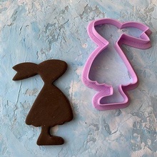 easter bunny cookie cutter cookiecutter games toys house kitchen dining cookiestamp cake food cutting nickelodeon kids play decoration disney micky 3d print model - Mito3D