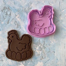 easter chicken cookie cutter cookiecutter games toys house kitchen dining cookiestamp cake food cutting nickelodeon kids play decoration disney micky 3d print model - Mito3D