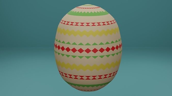 easter egg colorfull bird breakfast bunny food drink nest fried basket boiled nature bakery baked dinner chicken house accessories 3D print model - Mito3D