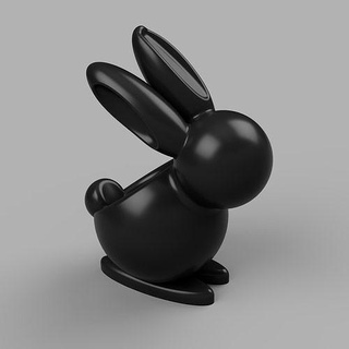 easter rabbit vase art meditation bunny retro food zen balance house decor 3d print model - Mito3D