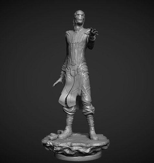 ebano fauci ordine nero thanos Vendicatori meraviglia eroi arte sculture 3d print model - Mito3D