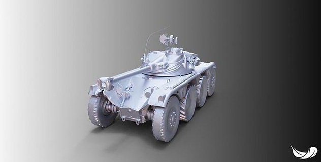 ebr 75 Panzer 3d Modell fbx stl Militär Fahrzeug Spiel Waffe Gewehr Spiele Spielzeuge 3d print model - Mito3D