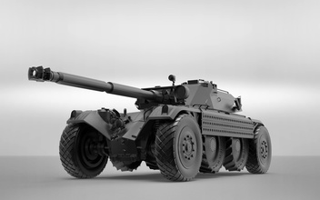 ebr 105 panhard tank ww2 panzer wwii armored war battle scale oil fuel games toys 3d print model - Mito3D