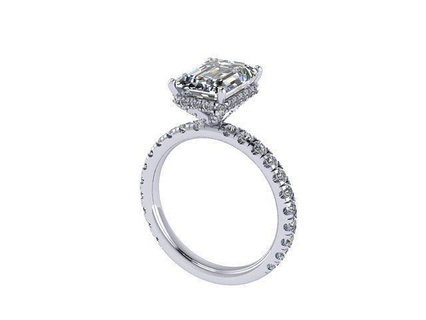 ec anel diamante dourado prata joalheria argolas 3d print model - Mito3D