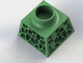ecosystem art candle base holder decoration vegetable cells other 3d print model - Mito3D