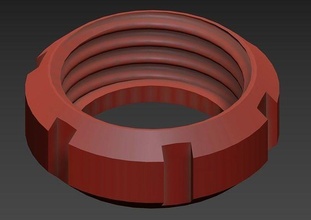 ecrou threaded nut mechanical rd40 bolt hobby diy parts 3d print model - Mito3D