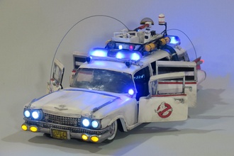 ecto-1 lights sound a detailed 90 instruction ghostbusters ecto car diy led ender arduino nano mp3 art toy decoration elegoo anet ghost lamp hobby 3d print model - Mito3D