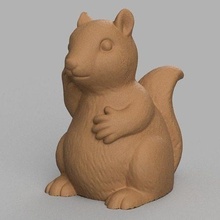 ecureuil écureuil rongeur animal foret forêt maison décor 3d print model - Mito3D
