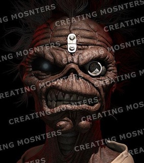 Eddie iron doncella busto hierro metal criatura momia pesado Siniestro horror stl 3dmodel 3dprint Arte esculturas 3d print model - Mito3D