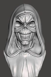 Eddie baile muerte hierro Iron Maiden busto doncella Arte esculturas 3d print model - Mito3D
