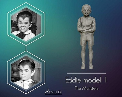 Eddie munsters modèle 1 herman sculpture art portrait statue homme sculptures acteur producteur 3d print model - Mito3D
