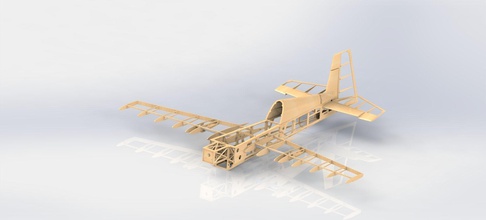 borde 540 acrobacias aéreas aire avión 3dplane balsa rc modelo pasatiempo bricolaje diy 3d print model - Mito3D