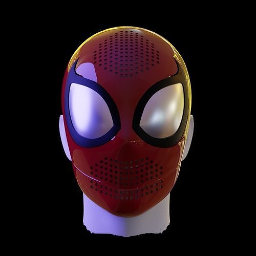 edge time spider-man faceshell spider man 3dmodel blender marvel hobby diy 3D print model - Mito3D