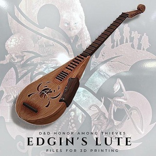 edgin lute dnd honor among thieves prop cosplay lute dnd dungeons dragons party bard wizards roleplay fantasy tabletop character class hobby diy hobby diy  3d print model - Mito3D