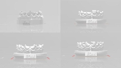 edm dental prática anterior agrupar dentista esmalte dentes dente odontologia composto molar dentição boca cúspide canino incisivo anatomia ciência 3d print model - Mito3D