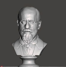 edmund husserl 3d printing philosophers philosopher bust statue mathematical sculpture portrait art sculptures 3d print model - Mito3D