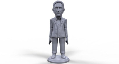 edward snowden stylized high quality 3d printable miniature art man people business figure character politician political sculpture board game tabletop statue human sculptures 3d print model - Mito3D