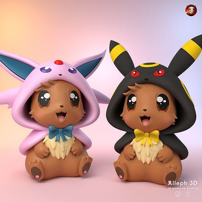 eevee estilo pacote 1 pokémon pikachu glaceon pokebola brinquedo casa popular impressão leafeon cão anime revelação vaporeon umbreon flareon sylveon jogos miniatura espeon brinquedos 3d print model - Mito3D