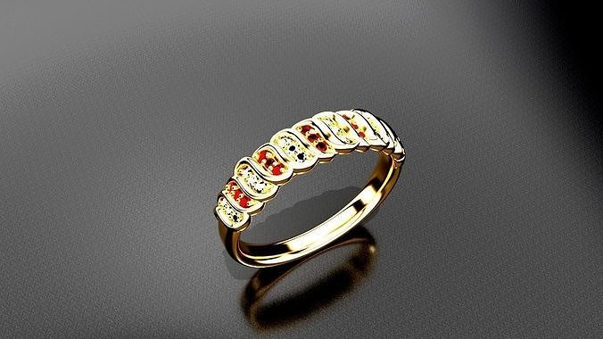 egagement ring jewelry wedding engagement fashion diamond rings 3D print model - Mito3D