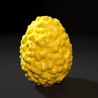 egg voronoi 3d printing 3dprinting food easter art statue printable sculpture nest sculptures 3d print model - Mito3D