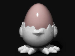 huevo taza 2 casa eggcup edd la pascua huevos de pollo eatser bunny aves polla decorativos copa cocina comedor 3d print model - Mito3D
