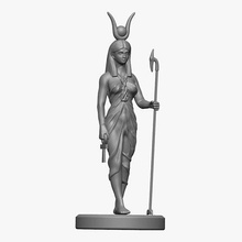 egyptian goddess isis statue sculpture 3d classical print high poly ancient greek historical arts cultural lord dead powerful god art sculptures 3d print model - Mito3D