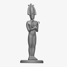 ägyptisch Herr Osiris Statue Skulptur 3d klassisch drucken poly uralt griechisch historisch Kunst kulturell Unterwelt Richter tot mächtig Skulpturen 3d print model - Mito3D