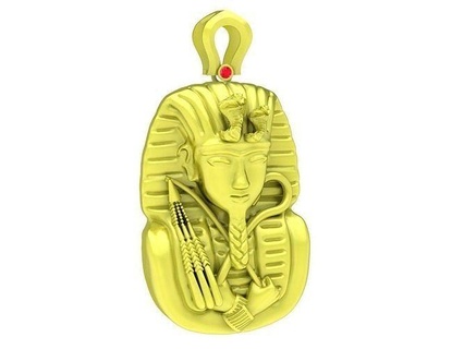 Mısırlı sfenks kolye 3975 takı moda Aksesuarlar altın elmas yeni tasarım 3d print model - Mito3D