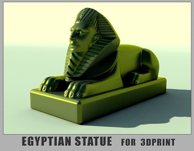 ägyptisch Statue drucken Pyramiden scifi Platz USA Ägypten Skulptur Dekoration dekorativ uralt klassisch historisch ergänzen Stein Kunst Skulpturen Spiel 3D print model - Mito3D