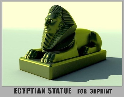 egyptian statue print pyramids scifi space usa egypt sculpture decoration decorative ancient classical historical complement stone art sculptures game 3d print model - Mito3D