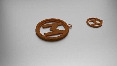 ehwaz pendant jewelry fashion norse pendants 3d print model - Mito3D