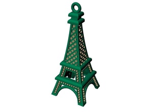 eiffel tour porte clés pendentif bijoux luxe symboledel 39 amour l'amour paris meilleur cadeau pendentifs 3d print model - Mito3D