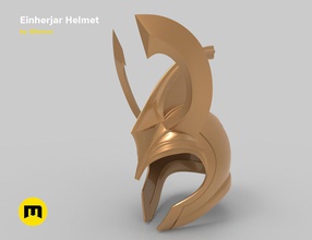 einherjar helmet games-toys thor guard armor asgard movie sci fi games toys game accessories 3d print model - Mito3D