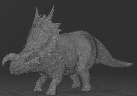 einosaurus dinosaur reptile art lizard monster prehistoric paleontology creature sculptures 3d print model - Mito3D
