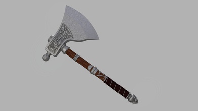eivor cuchilla carnicero hacha asesinos credo arma vikingo juegos juguetes juego accesorios 3d print model - Mito3D