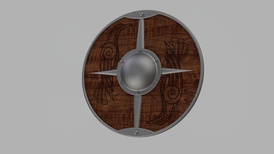 eivor shield assassins creed valhalla viking games toys game accessories 3d print model - Mito3D