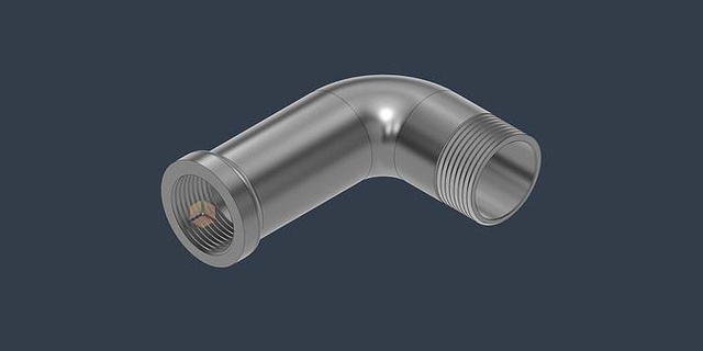 gomito connettore tubo meccanico Fai metallo cad industriale design creatività sperimentare idraulico acqua passatempo parti 3d print model - Mito3D